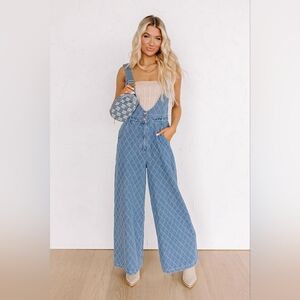 Farmers Market Stroll Denim Jumpsuit